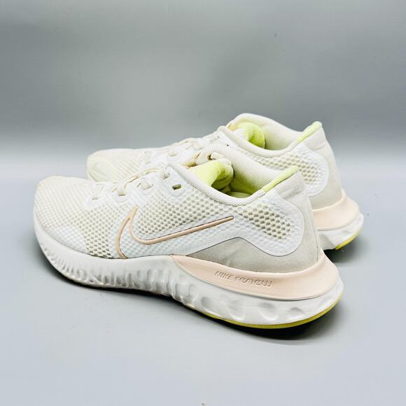 Nike Shoes Womens 6.5 White Renew Run Athletic Running Sneakers Lace Up Comfort - Picture 6 of 12